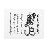 Magnet Flexible Réflexions De Sirène : Poisson Hors De L'Eau (Horizontal)