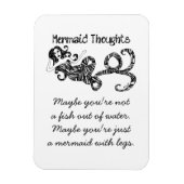 Magnet Flexible Réflexions De Sirène : Poisson Hors De L'Eau (Vertical)