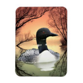 Magnet Flexible Réflexions sur le Loon (Vertical)