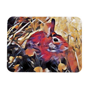 Magnet Flexible Réfrigérateur Aimant Rabbit Abstrait
