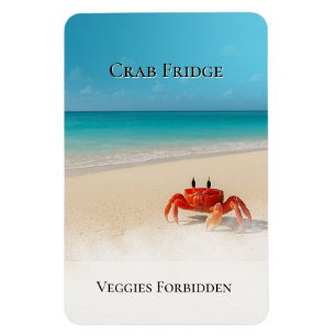Magnet Flexible Réfrigérateur de crabe - Aimant interdit aux Légum