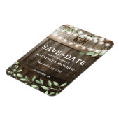 Magnet Flexible Réfrigérateur de mariage avec végétation rustique (Côté Gauche)