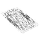 Magnet Flexible Réfrigérateur de règle d'or anglais (Côté Droit)