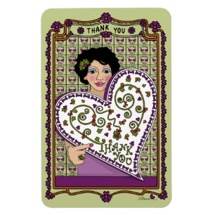 Magnet Flexible Réfrigérateur Merci_A_4x6