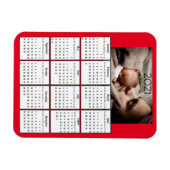 Magnet Flexible Réfrigérateur Mini Calendrier 2021 (Horizontal)