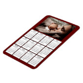 Magnet Flexible Réfrigérateur Mini Calendrier 2021 (Côté Gauche)