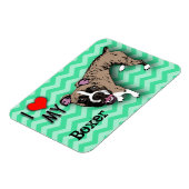 Magnet Flexible Réfrigérateur monochromatique Chevron Vert Boxe (Côté Gauche)