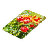 Magnet Flexible Réfrigérateur - Roses orange (Côté Gauche)