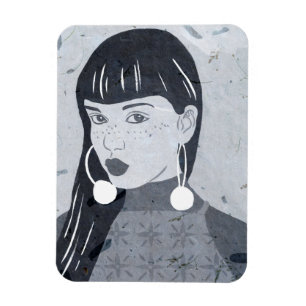 Magnet Flexible Regard de portrait de nuit