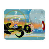 MAGNET FLEXIBLE REGARDE ! KITTEN GOTTA RAYGUN PAR TRISTAN BERLUND (Horizontal)