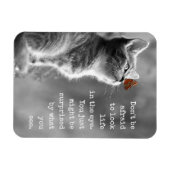 Magnet Flexible Regardez la vie dans les yeux Motivational Citatio (Horizontal)