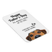 Magnet Flexible Regardez Vers Vous Fête des pères Drôle De L'Aiman (Côté Droit)