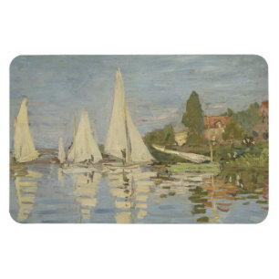Magnet Flexible Régates à Argenteuil, peinture à l'huile, Claude M