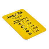 Magnet Flexible Règle Sunny 16 (Côté Droit)