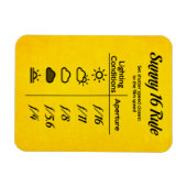 Magnet Flexible Règle Sunny 16 (Horizontal)