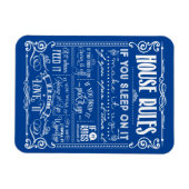 Magnet Flexible Règlement de la maison décoratif (Horizontal)