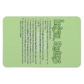 Magnet Flexible Règlement irlandais (Horizontal)