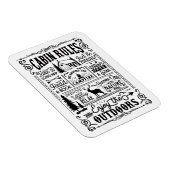 Magnet Flexible Règles cabines noir et blanc (Côté Droit)