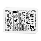 Magnet Flexible Règles cabines noir et blanc (Horizontal)