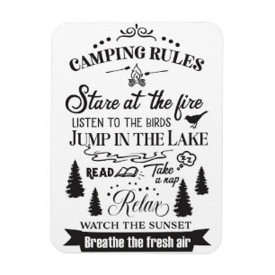 Magnet Flexible Règles de Camping Happy