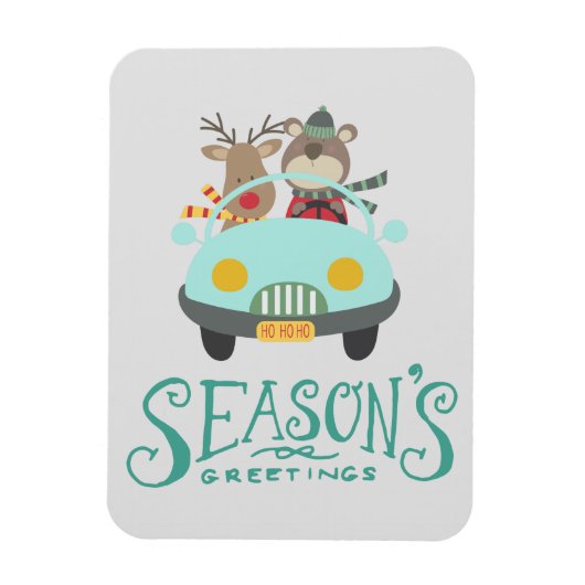 Magnet Flexible Reindee moderne & Vacances ours (Vertical)