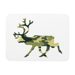 Magnet Flexible Reindeer / Caribou Woodland Camouflage / Camo