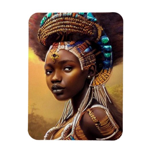 Magnet Flexible Reine africaine (Vertical)