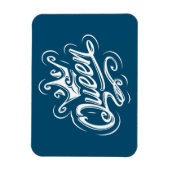 Magnet Flexible Reine avec couronne, conception de la typographie (Vertical)