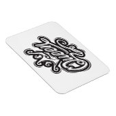 Magnet Flexible Reine avec couronne, conception de la typographie (Côté Droit)