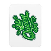 Magnet Flexible Reine avec couronne, conception de typographie (Vertical)