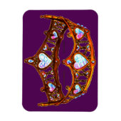 Magnet Flexible Reine des Coeurs Or chaud Couronne Tiara royal vio (Vertical)
