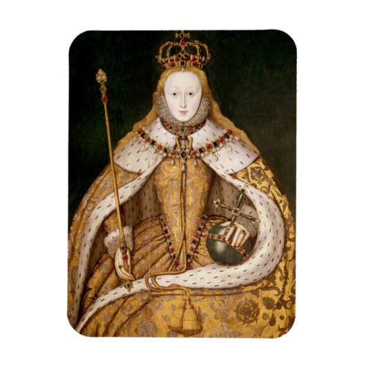 Magnet Flexible Reine Elizabeth I à Coronation Robes (Vertical)