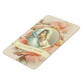 Magnet Flexible Religieux Catholique Vierge Marie Bébé Jésus (Côté Gauche)