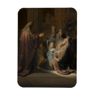 Magnet Flexible Rembrandt, Chanson de louange de Siméon - Art
