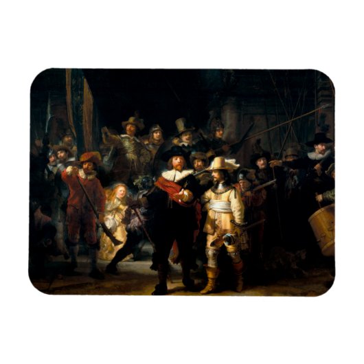 Magnet Flexible Rembrandt La Veille De La Nuit (Horizontal)