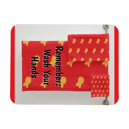 Magnet Flexible Remember: Wash Your Hands Refrigerator (Horizontal)