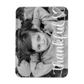 Magnet Flexible Remerciements Thanksgiving Simple Photo de famille (Vertical)