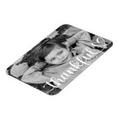 Magnet Flexible Remerciements Thanksgiving Simple Photo de famille (Côté Gauche)