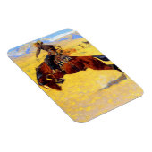 Magnet Flexible Remington Old West Horse et Cowboy (Côté Droit)