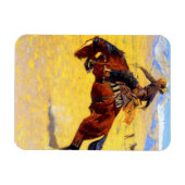 Magnet Flexible Remington Old West Horse et Cowboy (Horizontal)