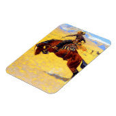 Magnet Flexible Remington Old West Horse et Cowboy (Côté Gauche)
