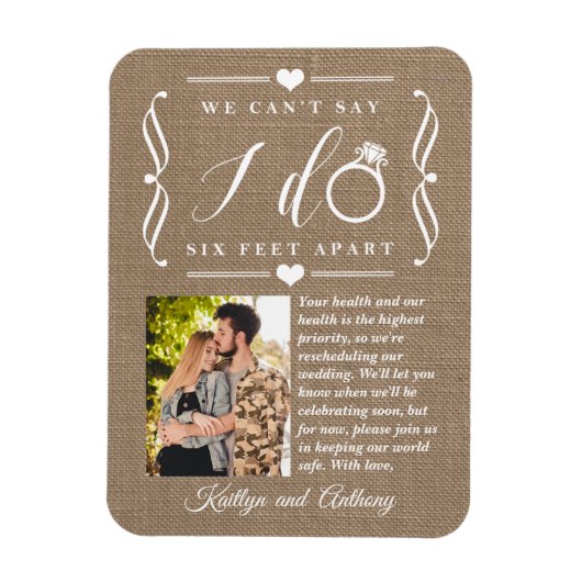 Magnet Flexible Remise du Mariage de Six Pieds Horaire Changement  (Vertical)