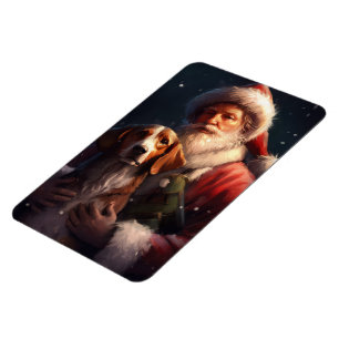 Magnet Flexible Renard américain d'Angleterre Père Noël Noël
