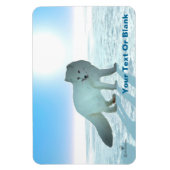 Magnet Flexible Renard arctique (Vertical)