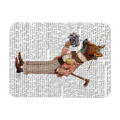 Magnet Flexible Renard dans le bateau (Horizontal)