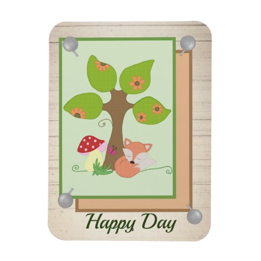 Magnet Flexible renard sous l'arbre (Vertical)