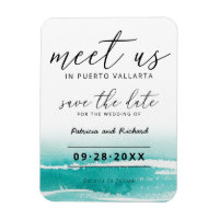Rencontrez-Nous À La Destination Mariage Teal Save