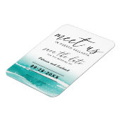 Magnet Flexible Rencontrez-Nous À La Destination Mariage Teal Save (Côté Gauche)