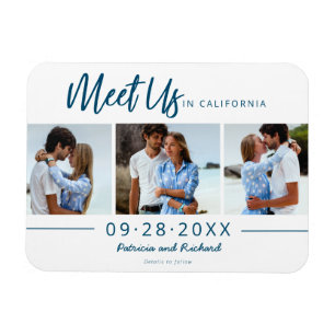 Magnet Flexible Rencontrez-Nous Au Mariage Sauvegarder La Date 3 P