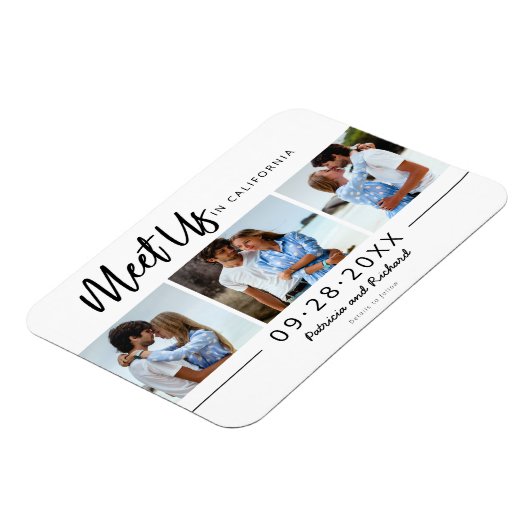 Magnet Flexible Rencontrez-Nous Dans Mariage Enregistrer La Date 3 (Côté Gauche)